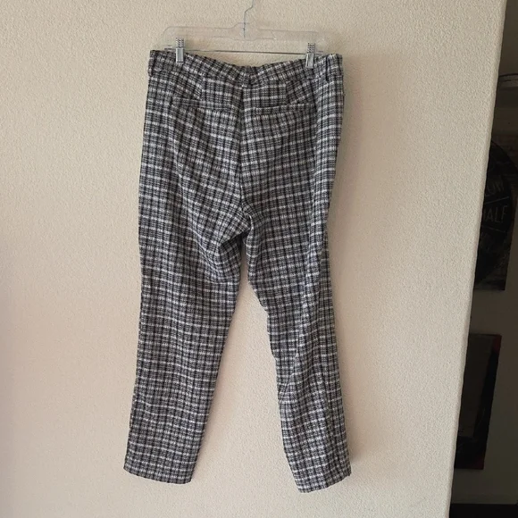 Liverpool Black and White Plaid Slim Pant - Picture 4 of 5